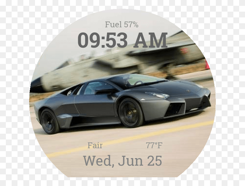 640x580 Lambo Watch Face Preview, Car, Vehicle, Transportation HD PNG Download