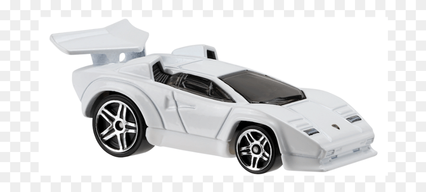 694x319 Descargar Png Lamborghini Countach Putih White Tooned Hot Wheels Hot Wheels Rocket Box, Coche, Vehículo, Transporte Hd Png
