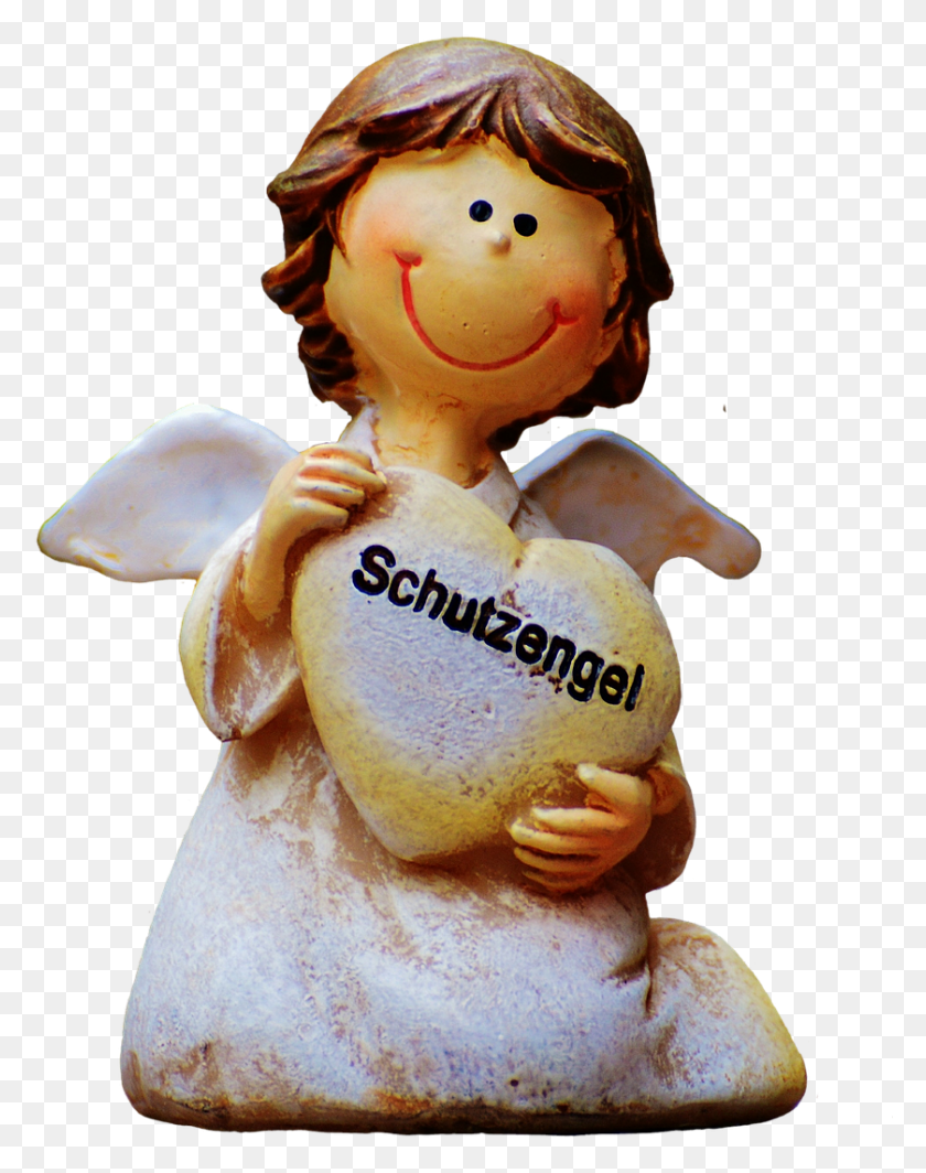 839x1080 Laminated Poster Cute Figure Hope Guardian Angel Angel, Figurine, Toy, Doll HD PNG Download