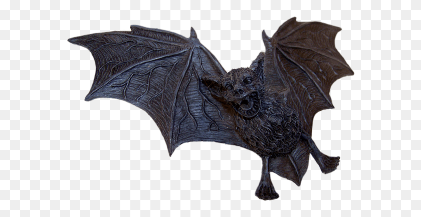 580x374 Laminated Poster Halloween Bat Fly Flying Dog Decoration Bat, Statue, Sculpture HD PNG Download