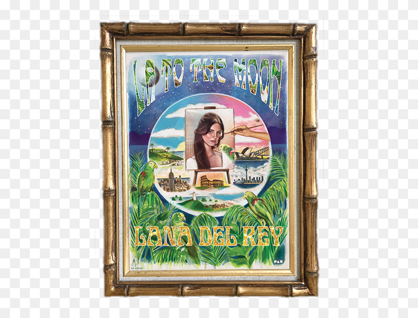 462x580 Lana Del Rey La To The Moon Setlist, Poster, Advertisement, Person HD PNG Download