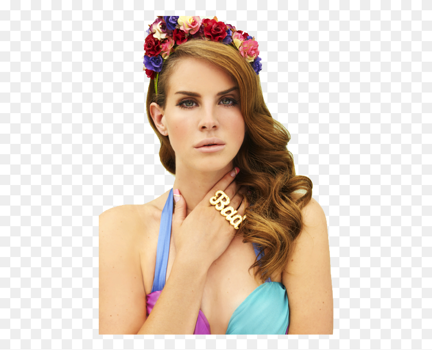 458x621 Lana Del Rey Transparent Brunette Pop Singers, Person, Clothing, Face HD PNG Download