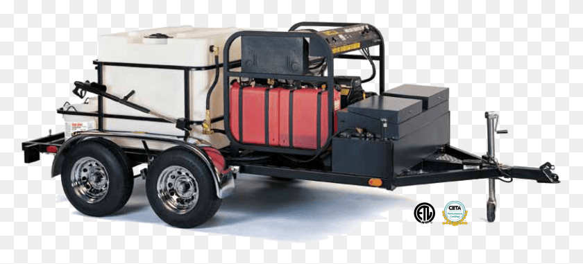 2261x931 Landa Tr 6000 Double Axle Trailer Mounted Hot Water Wash Trailers, Truck, Vehicle, Transportation HD PNG Download