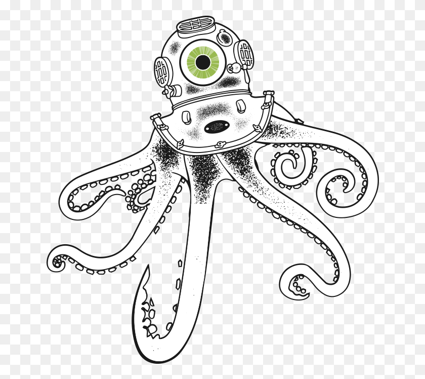 658x688 Landingpage Rules Monster Squido 01A Cartoon, Sea Life, Animal, Octopus Descargar Hd Png