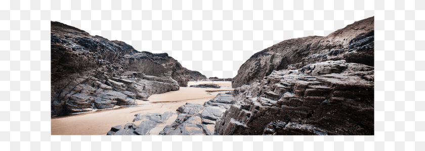 641x239 Landscape Mountain Beach And For Coast, Nature, Outdoors, Rock HD PNG Download