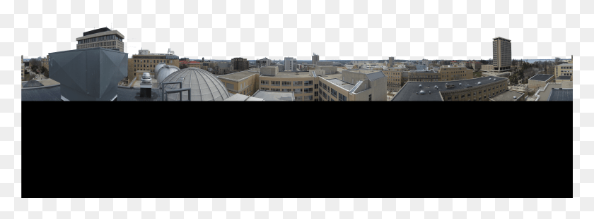 4097x1323 Пейзаж С 360-Градусным Панорамным Изображением Крыши, Здание, Архитектура, Мегаполис Hd Png Скачать