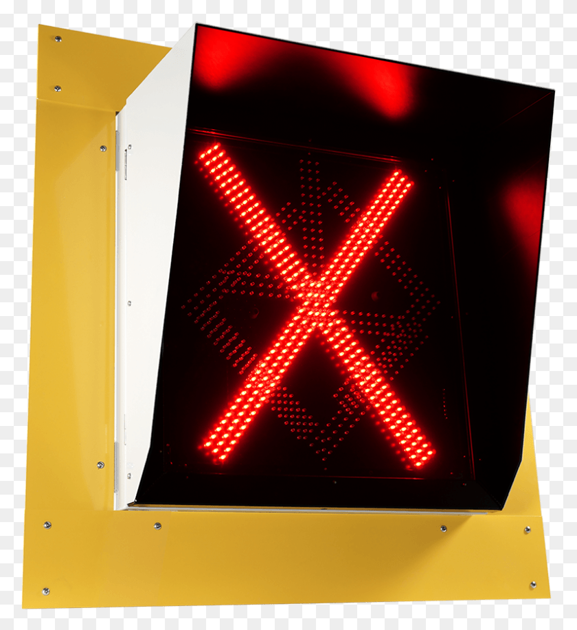 794x873 Lane Control Sign Redx Bridge Lane Control Led Signs, Light, Traffic Light, Monitor HD PNG Download