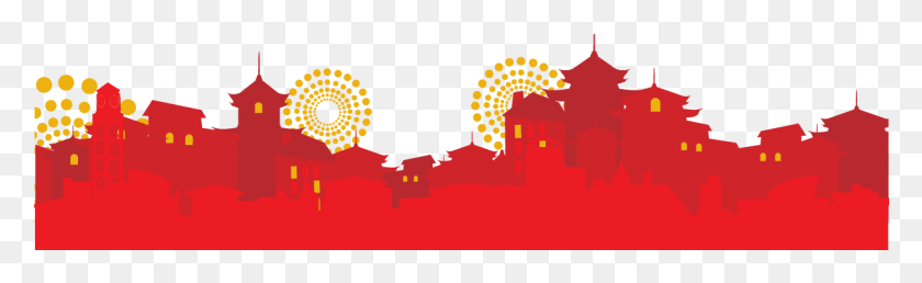 1236x314 Фестиваль Фонарей, Китайский Фонарь, Графика, Плакат Png Скачать