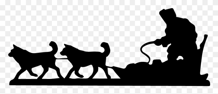 805x312 Lapland Activities Dog Sleigh Sled Dog Clip Art, Gray, World Of Warcraft HD PNG Download