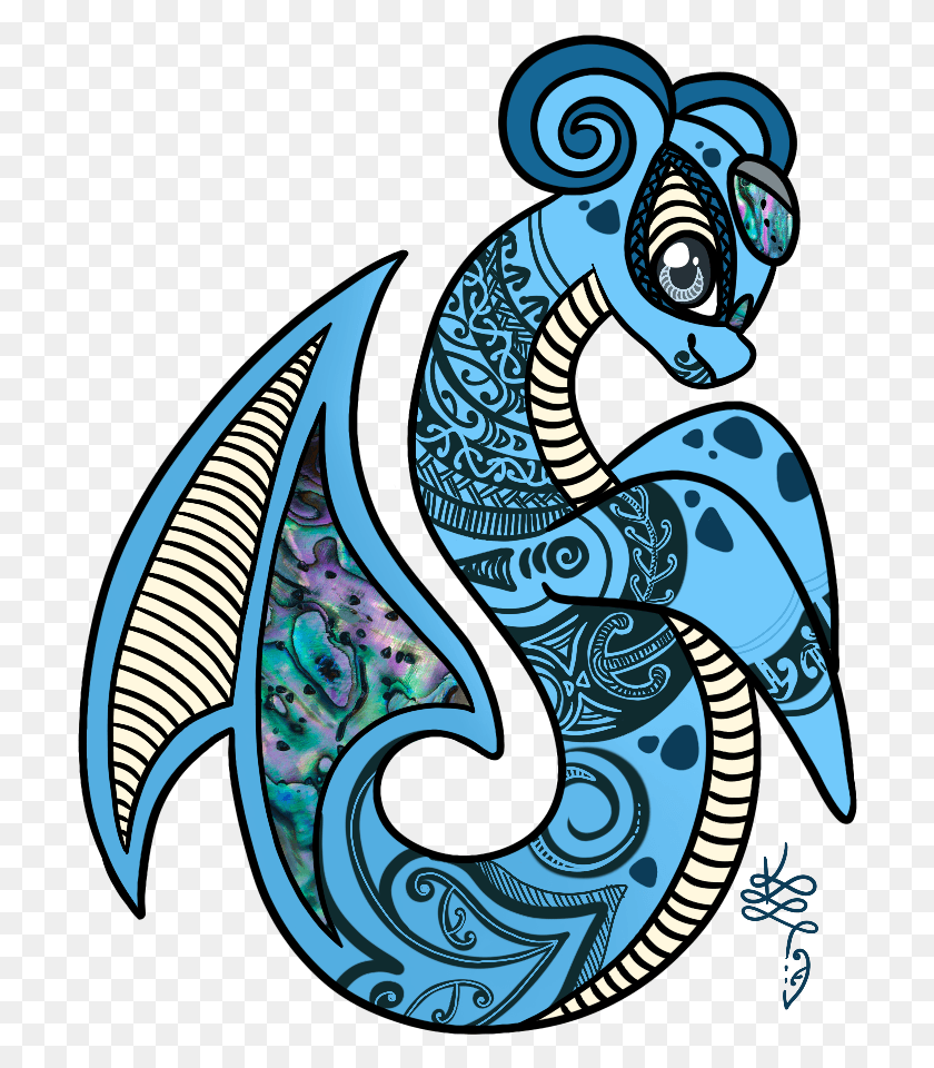 702x900 Descargar Png Lapras Maori Manaia Ilustración, Patrón, Mar, Al Aire Libre Hd Png