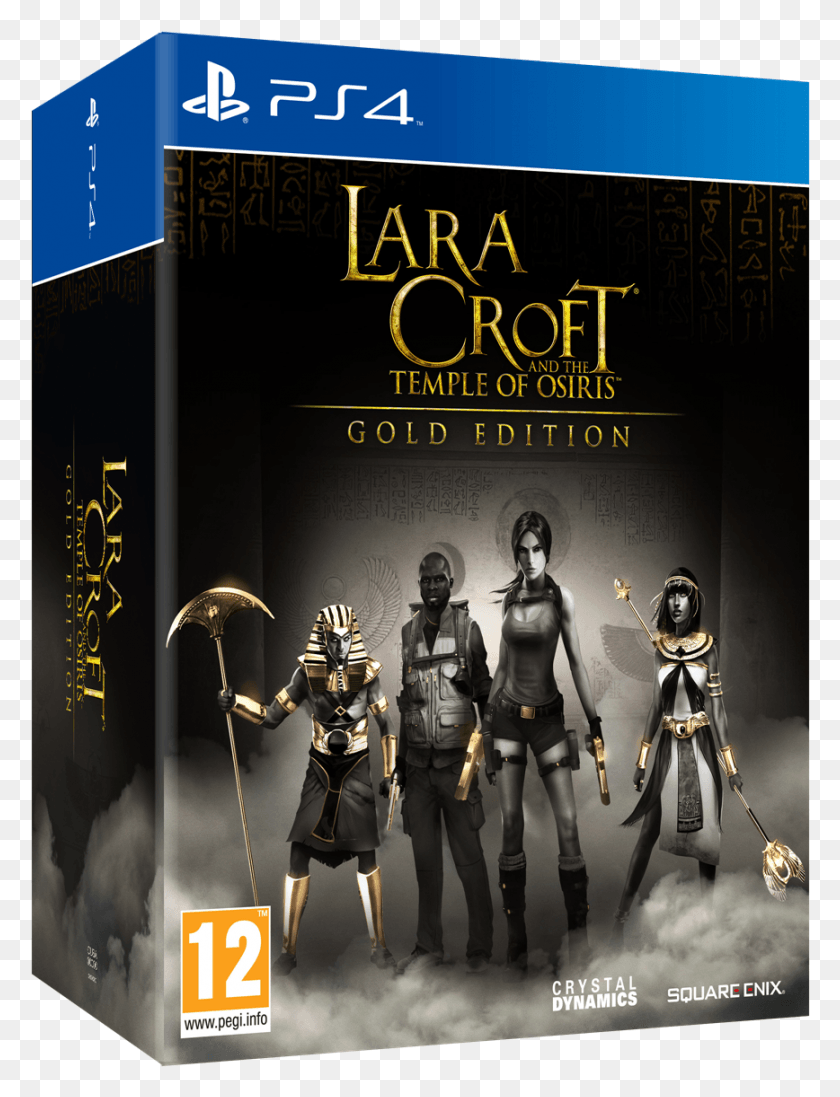 868x1155 Descargar Png Lara Croft Osiris Boxart Lara Croft Y El Templo De Osiris Gold Edition, Persona, Humano, Cartel Hd Png