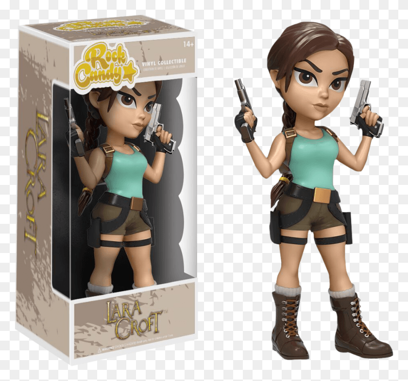 932x864 Descargar Png Lara Croft Rock Candy 5 Figura De Vinilo Rock Candy Lara Croft, Persona, Humano, Figurilla Hd Png