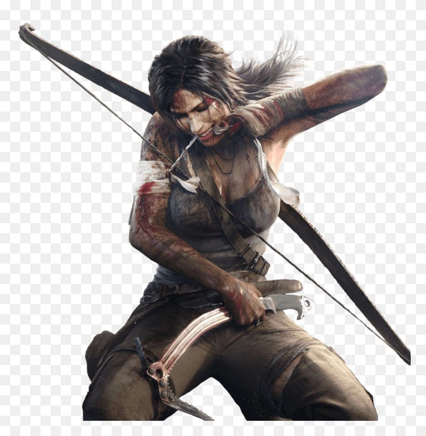 888x911 Lara Croft Tomb Raider, Archer, Archery, Sport HD PNG Download