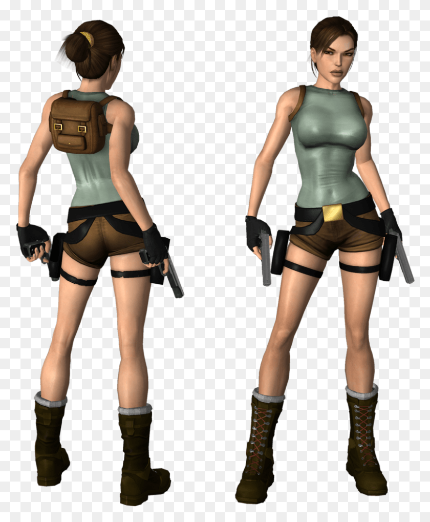 806x992 Lara Croft Tomb Raider Game Lara Croft Tomb Raider Original, Person, Human, Clothing HD PNG Download