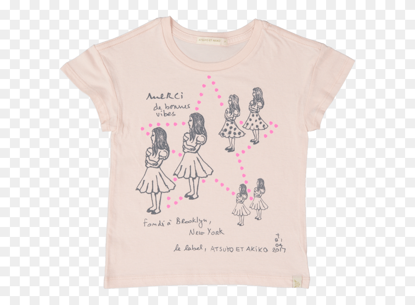 601x558 Lara Short Sleeve Tee In Atsuyo Et Akiko Sleeve, Clothing, Apparel, T-shirt HD PNG Download