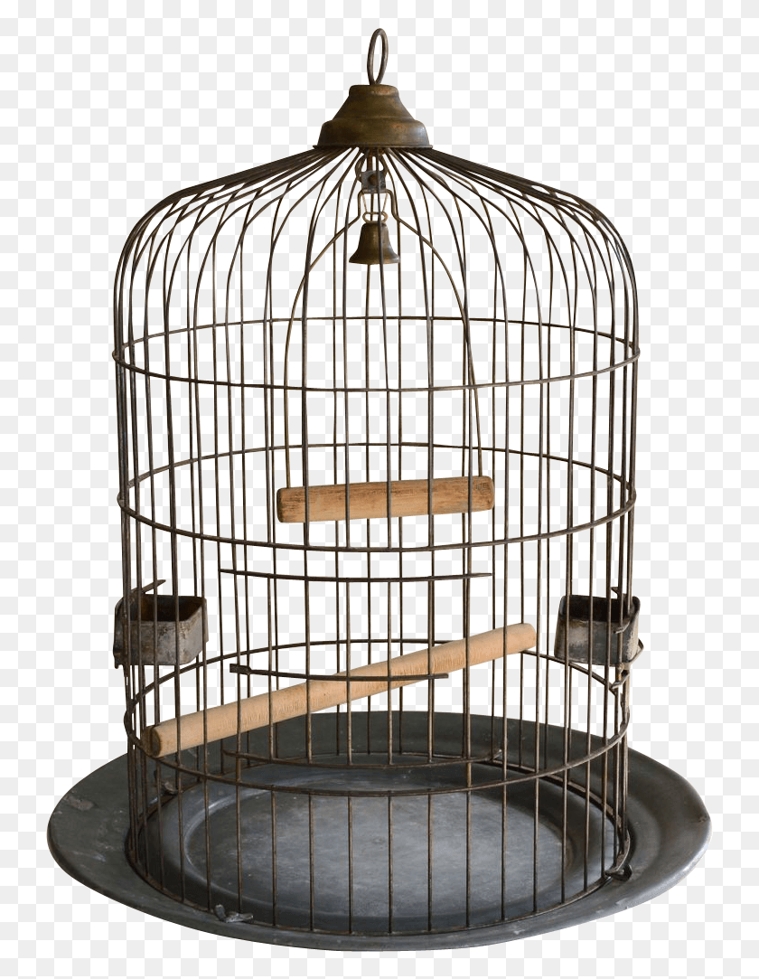 740x1023 Large Antique Birdcage O, Crib, Furniture, Sweets HD PNG Download