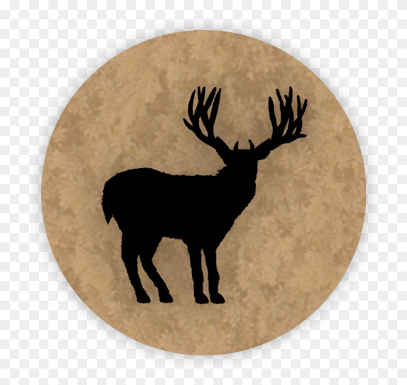 734x734 Large Antlers Stag Buck Deer Popsocket Grip Deer, Elk, Wildlife, Mammal HD PNG Download
