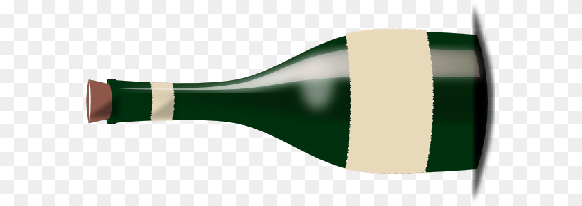 600x298 Large Blank Wine Bottle Clip Arts For Web, Alcohol, Beverage, Liquor, Wine Bottle Transparent PNG