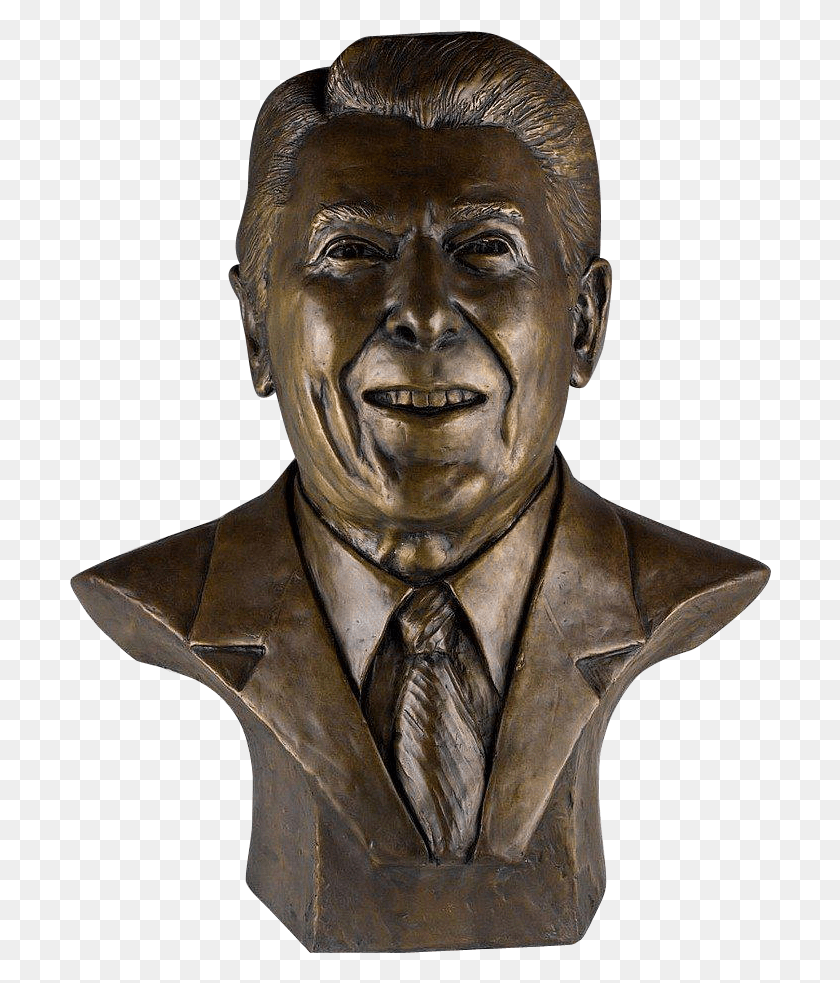 702x923 Gran Busto De Ronald Reagan Por Harland Young Che Guevara Busto, Cabeza, Escultura Hd Png