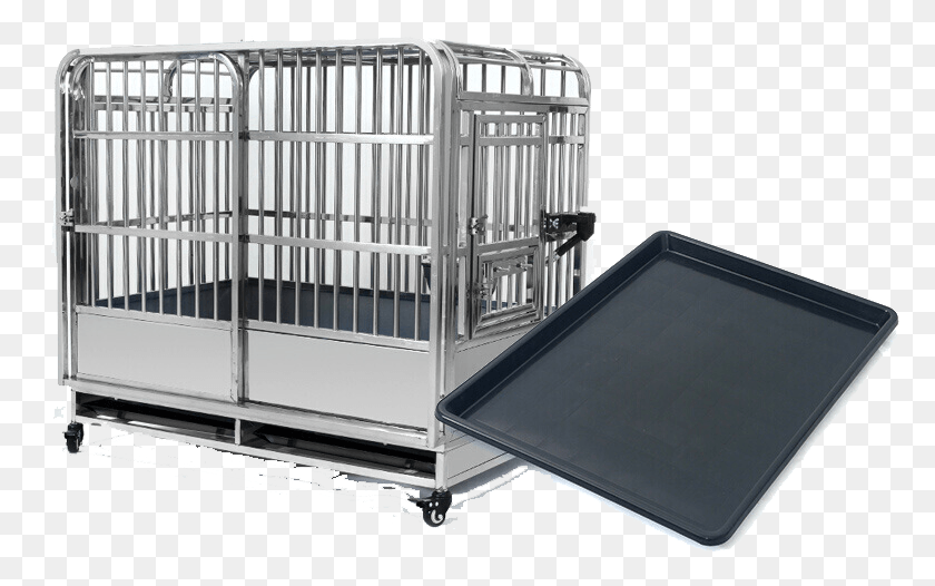 776x466 Large Cage Dog Cage Large And Medium Dogs Stainless Dog, Furniture, Crib HD PNG Download