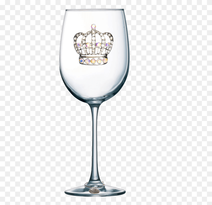 385x753 Large Crown Jeweled Stemmed Wine Glass Wine Glass Quotes For Mom, Glass, Lamp, Wine HD PNG Download