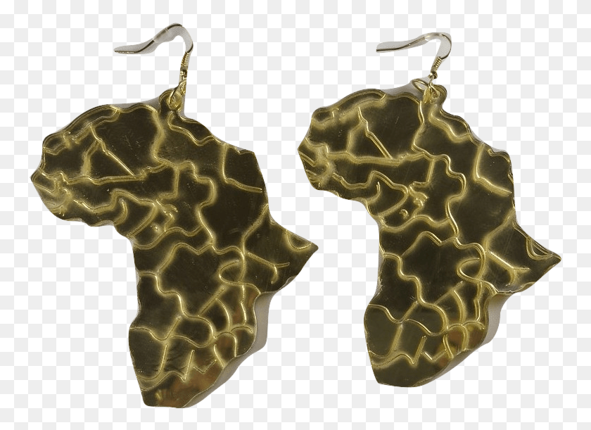 759x551 Large Gold Mirror Map Of Africa Earrings, Ornament, Accessories, Accessory Descargar Hd Png