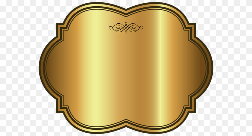 Large Golden Banner Transparent, Text, Food, Ketchup Sticker PNG