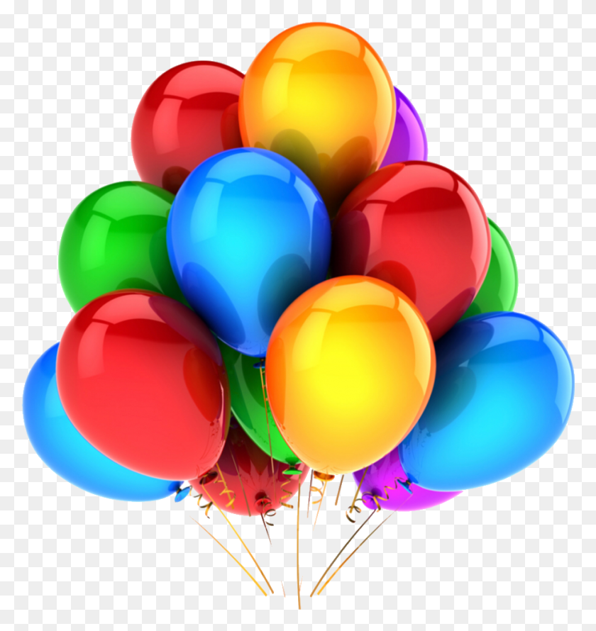 918x978 Large Group Balloons, Balloon, Ball HD PNG Download