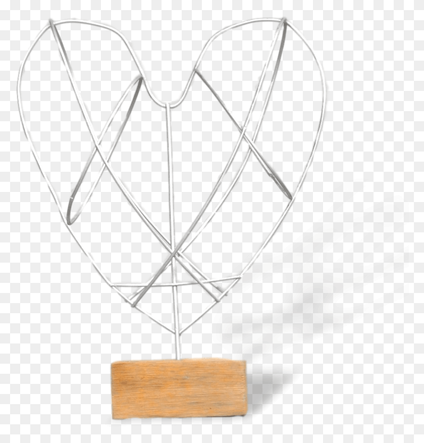 781x819 Large Heart Frame Plywood, Lamp, Pattern, Crystal HD PNG Download