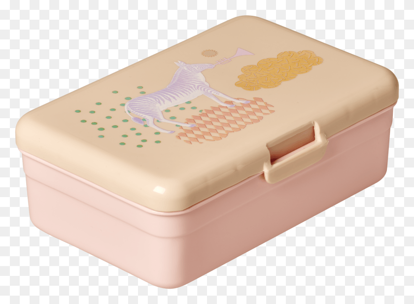 1623x1159 Large Lunchbox With Animal Print Soft Pink Lunchbox Peafowl, Box, Pencil Box, Furniture HD PNG Download