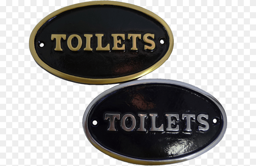 Large Oval Toilet Signs Emblem, Accessories, Buckle, Logo, Symbol Sticker PNG
