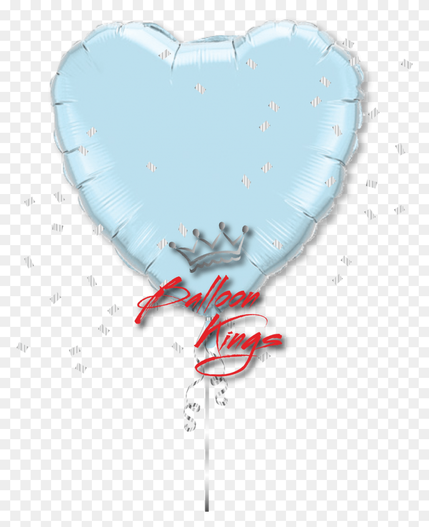 956x1192 Large Pearl Light Blue Heart Heart, Balloon, Ball, Heart HD PNG Download