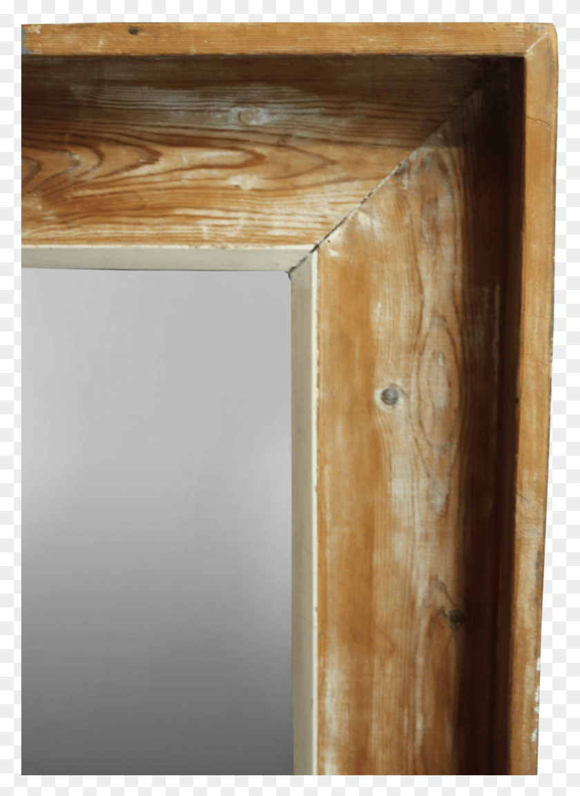 944x1323 Large Pine Framed Mirror With Traces Of Old Paint Plywood, Furniture, Wood, Cabinet HD PNG Download