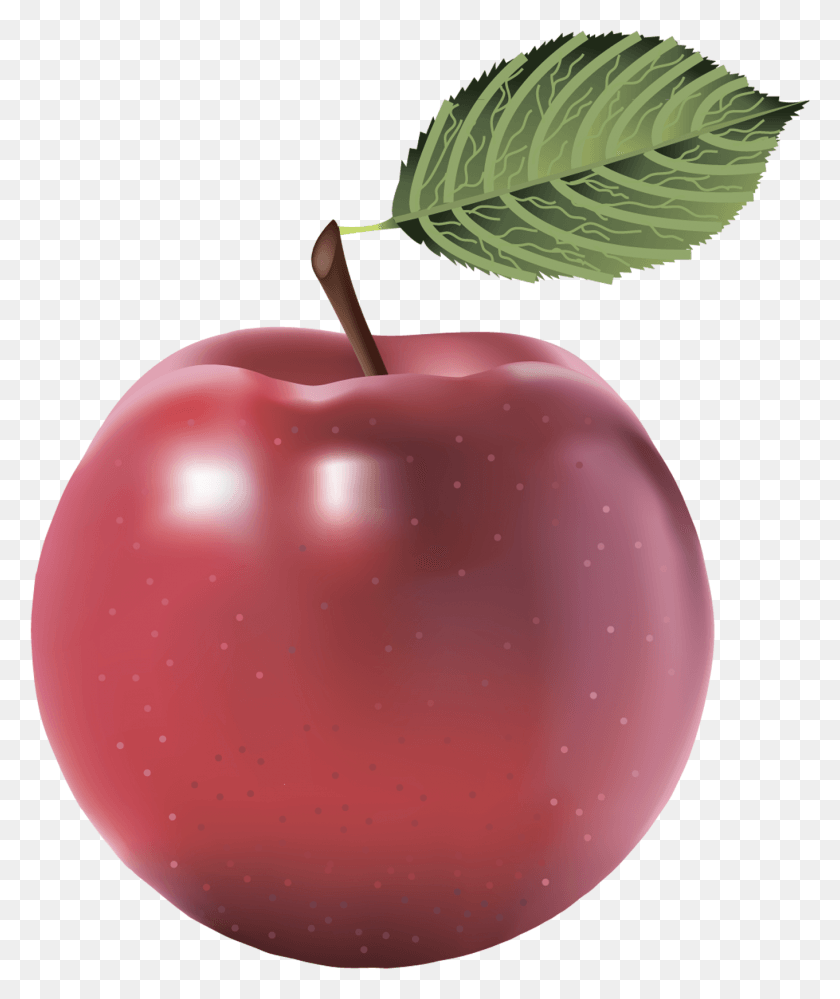 1361x1640 Gran Manzana Pintada De Rojo Png Imagen De Apple Sin Fondo, Planta, Fruta, Alimentos Hd Png