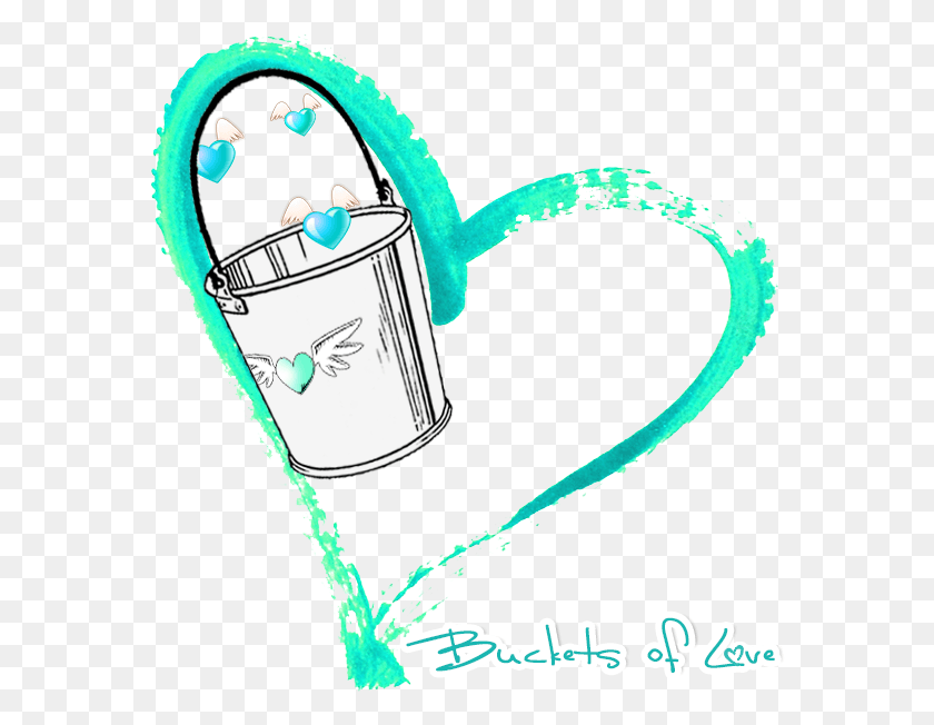572x592 Large Scale Buckets Of Love Logo Buckets Of Love, Bucket, Watering Can, Can HD PNG Download