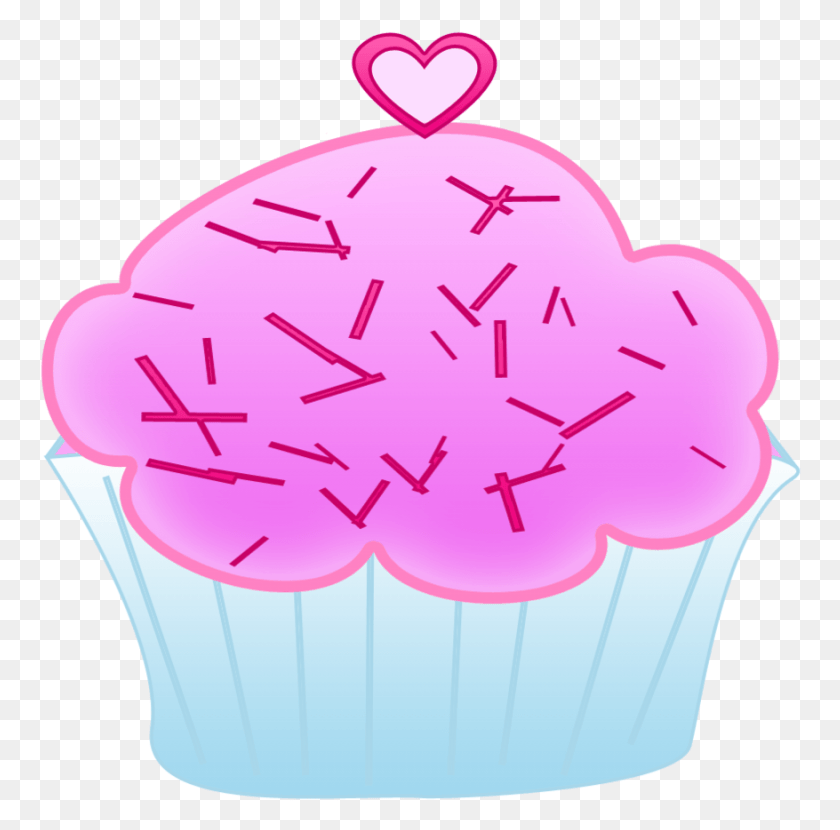 762x770 Large Size Of Cupcake Clipart Free And Blue Cupcake Cupcake Clipart Free, Cream, Cake, Dessert HD PNG Download