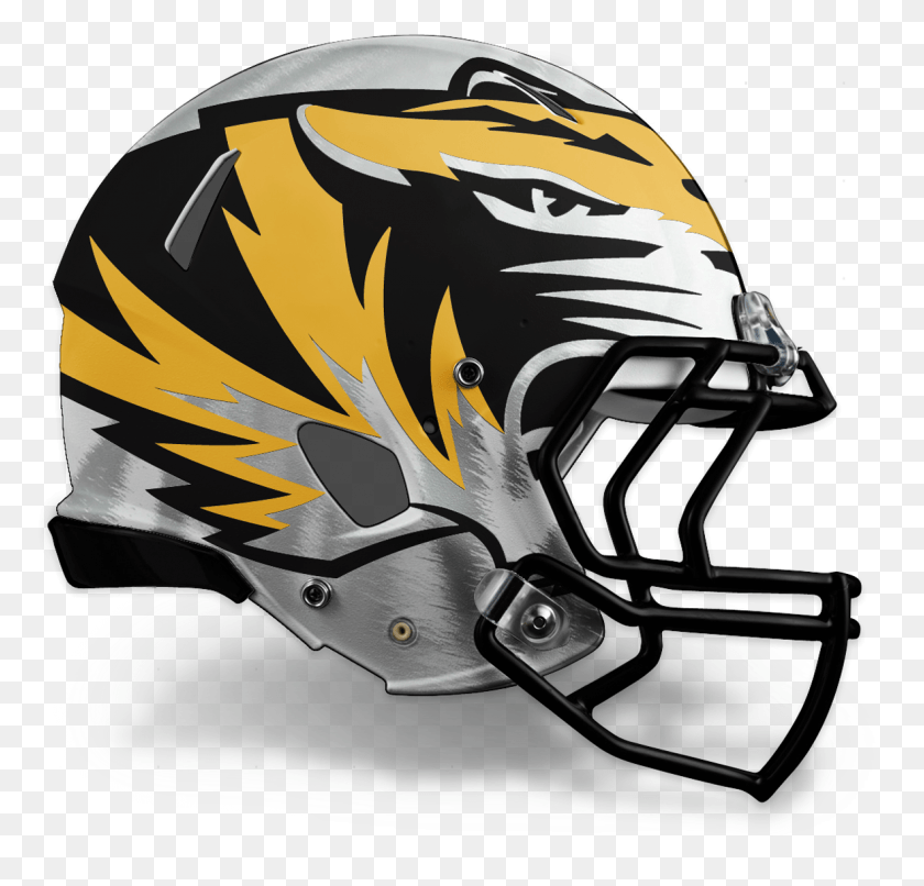 1181x1131 Large Tiger On White Wstripes Mizzou Tiger, Clothing, Apparel, Helmet HD PNG Download