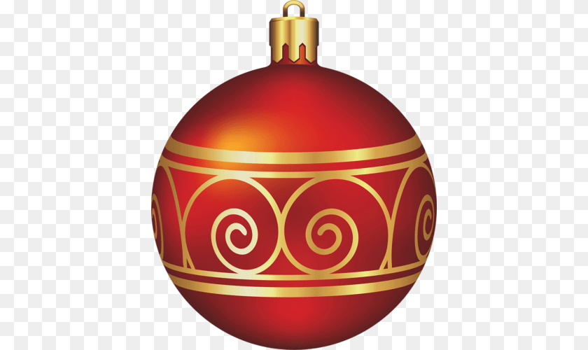 408x500 Large Red And Gold Christmas Ball Christmas Clip Art, Lamp, Accessories, Ornament, Jar PNG