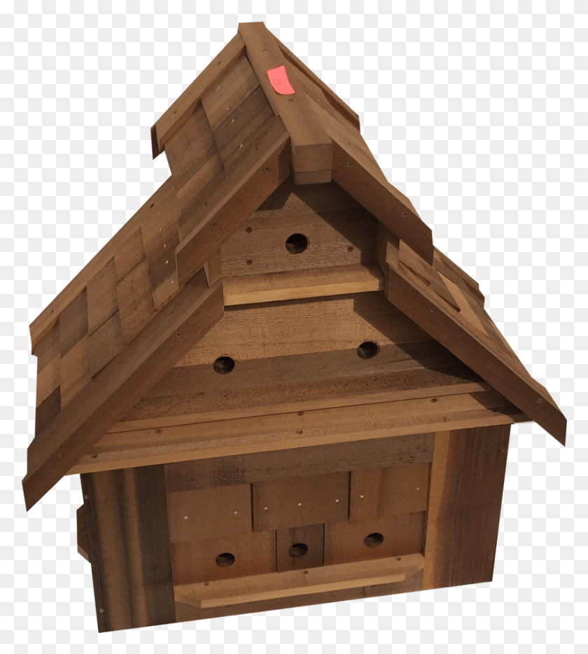 850x953 Larger Red Cedar Birdhouse House, Bird Feeder, Wood, Plywood Descargar Hd Png