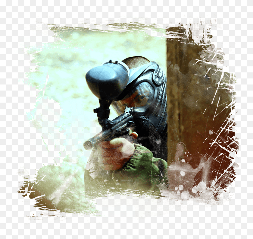 751x732 Largest Outdoor Paintball Venue Paintball, Person, Human, Helmet HD PNG Download