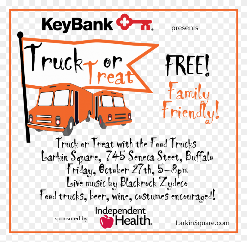 1053x1034 Larkin Square Truck Or Treat Event Is Back Commercial Vehicle, Text, Bus, Transportation HD PNG Download