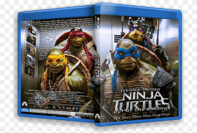 737x566 Las Tortugas Ninjas 2 Fuera De Las Sombras Tmnt Ninja Turtles, Advertisement, Poster, Adult, Person PNG