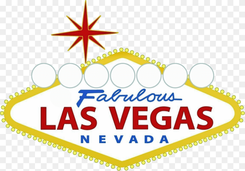 859x600 Las Vegas Sign, Symbol, Logo Sticker PNG