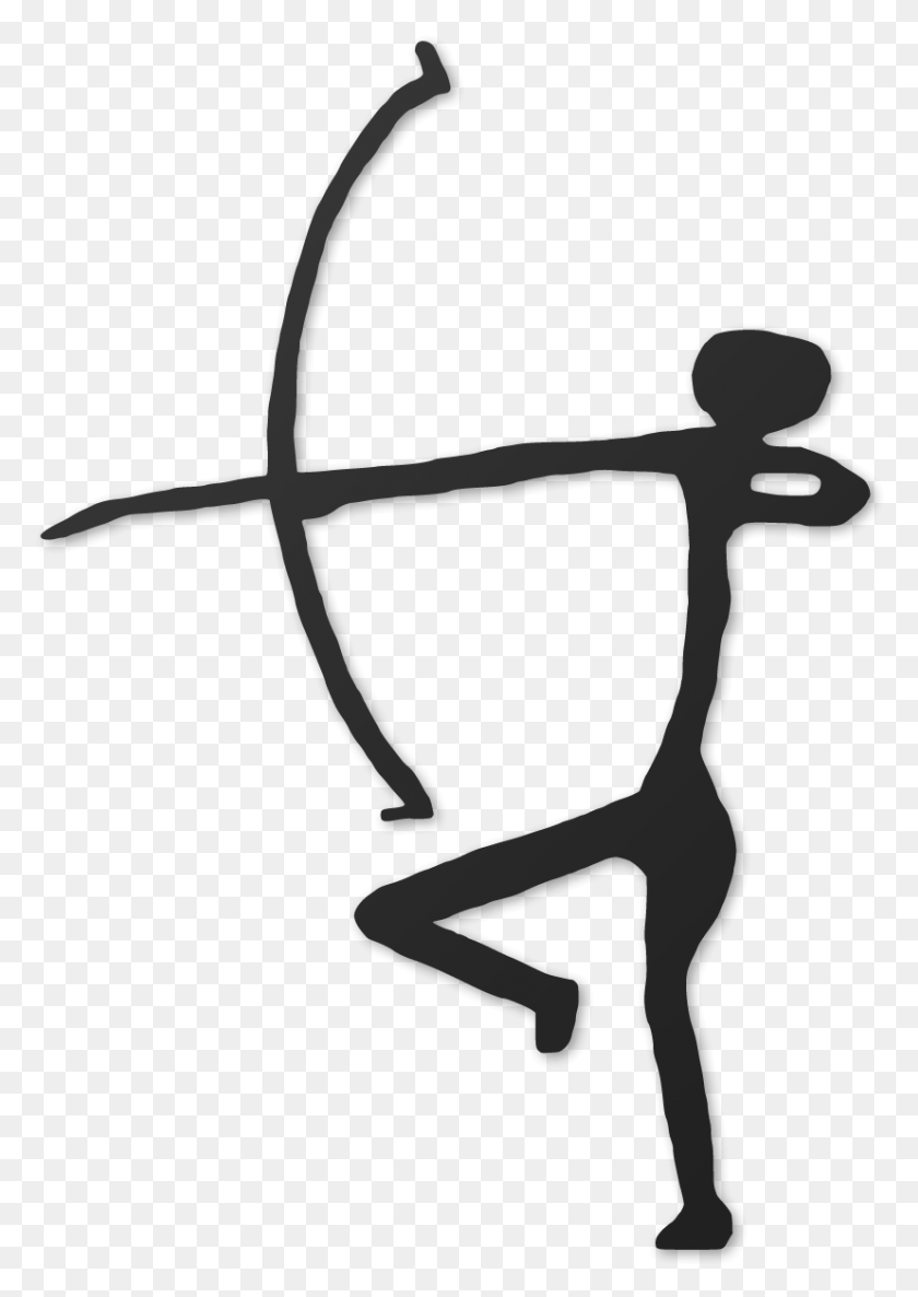 827x1194 Lascaux Cave Stick Figure Simple Prehistoric Cave Art, Bow, Sport, Sports HD PNG Download