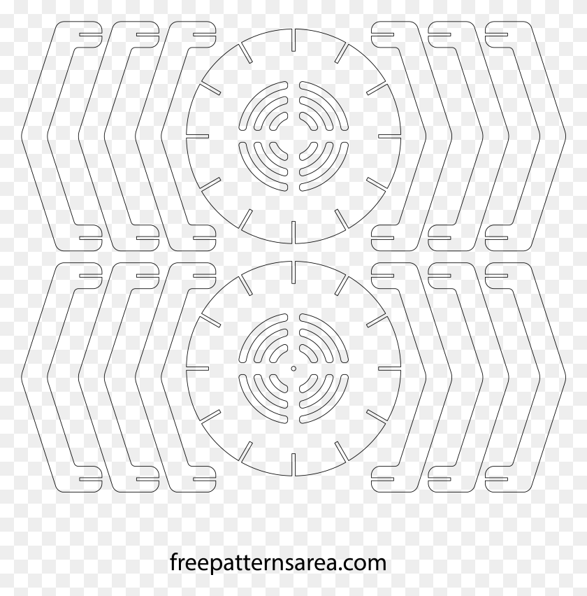 3072x3120 Laser Cut Wooden Chandelier Template Circle, Gray, World Of Warcraft HD PNG Download