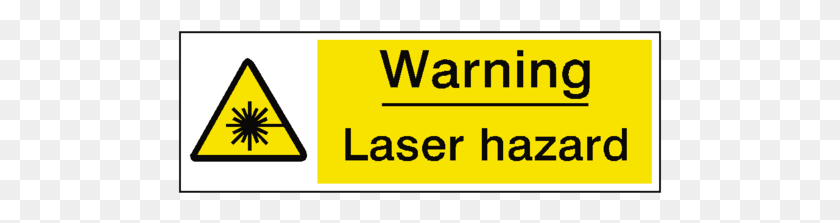 485x163 Laser Hazard Warning Sign Laser, Text, Label, Paper HD PNG Download
