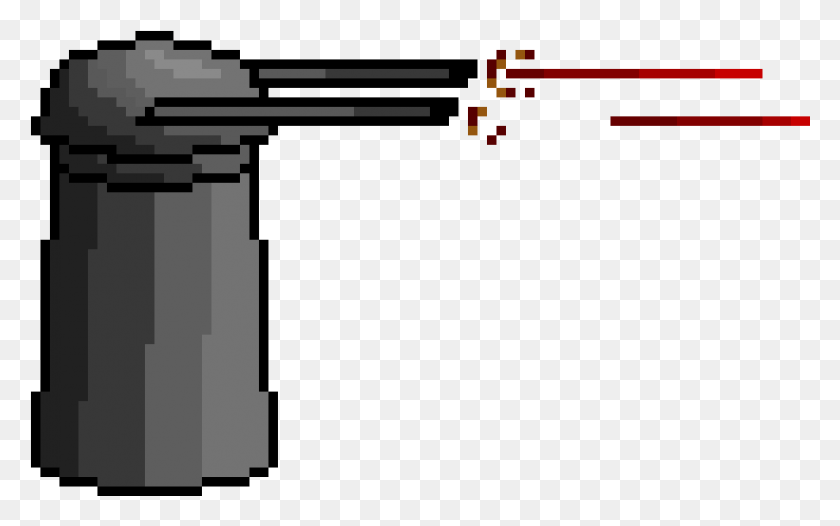 821x491 Laser Turret Pixel Art Pokemon Mega Evolution, Weapon, Weaponry, Gun HD PNG Download