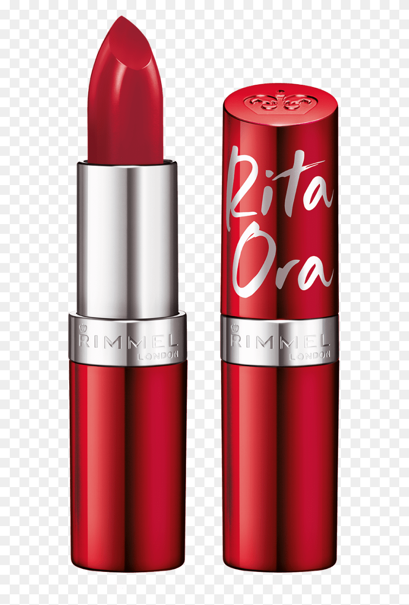 566x1182 Lasting Finish Red Instinct By Rita Ora Rimmel Rita Ora Lipstick, Cosmetics, Beverage, Drink HD PNG Download
