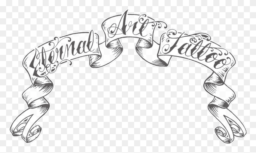 788x447 Latest Banner Tattoo Designs Ideas And Stencils Tattoo Banner, Text, Symbol, Logo HD PNG Download