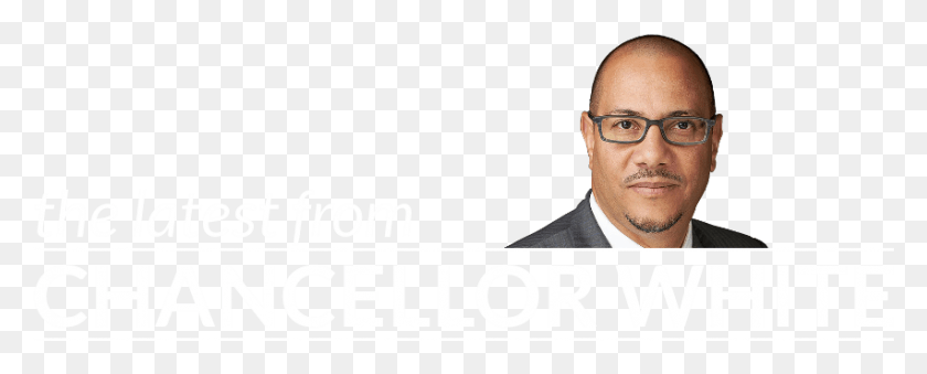 851x305 Latest From Chancellor White Gentleman, Person, Human, Face HD PNG Download